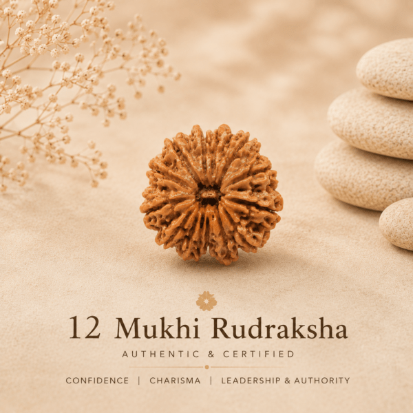 12 Mukhi Nepali Rudraksha | For Leadership, Confidence, Success & Vitality