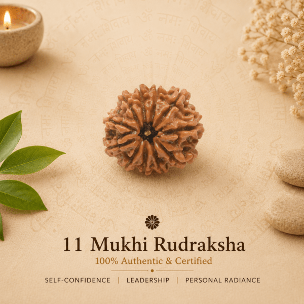 11 Mukhi Nepali Rudraksha | For Self-Confidence, Leadership & Personal Radiance