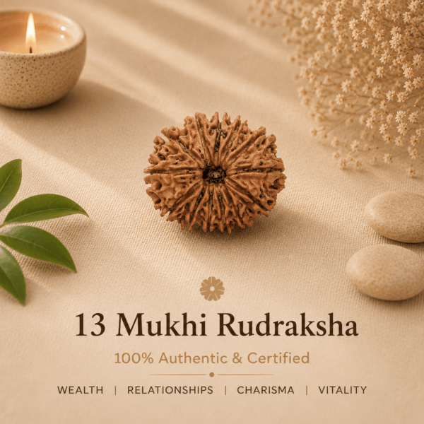 13 Mukhi Nepali Rudraksha | For Wealth, Relationships, Charisma & Vitality