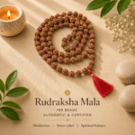5 Mukhi Rudraksha Mala (108 Beads, 8mm) | For Meditation, Peace & Spiritual Growth