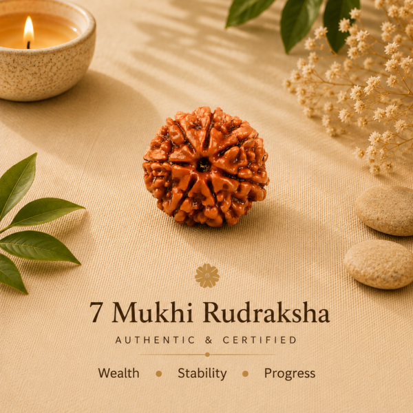 7 Mukhi Nepali Rudraksha | For Prosperity, Financial Growth & Well-Being
