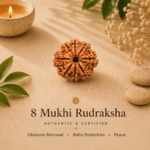 Natural 8 Mukhi Nepali Rudraksha | For Wisdom, Success & Obstacle Removal