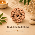 Natural 8 Mukhi Nepali Rudraksha | For Wisdom, Success & Obstacle Removal