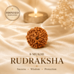 Natural 8 Mukhi Indonesian Rudraksha | For Wisdom, Success & Obstacle Removal