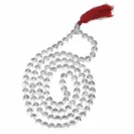 Natural Sphatik Necklace Jaap Mala (108+1 Beads, 8MM, Unisex) 100% Original & Certified