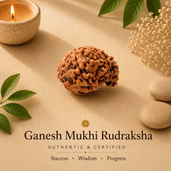 Nepali Ganesh Rudraksha | For Wisdom, Prosperity & Obstacle Removal