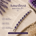 Silver Plated Amethyst Bracelet
