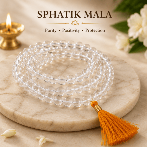 Sphatik Mala | For Purity, Clarity & Positive Energy