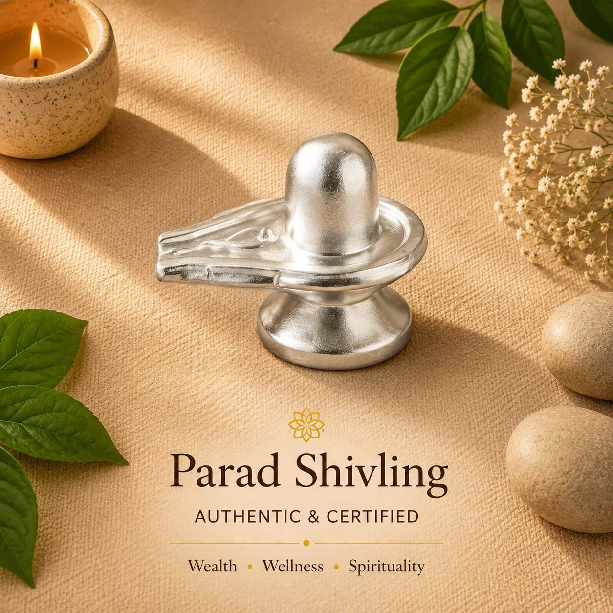Parad Shivling | 100 Grams | Authentic Mercury Shivling for Divine Worship