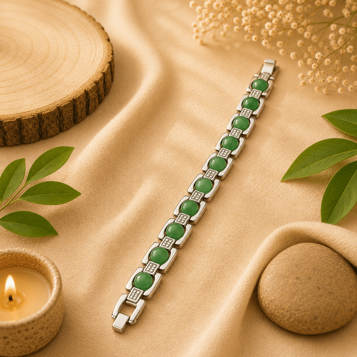green_aventurine_silver_plated_bracelet_1