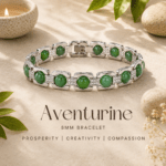Green Aventurine Silver Plated Bracelet | For Opportunity, Confidence & Positive Energy