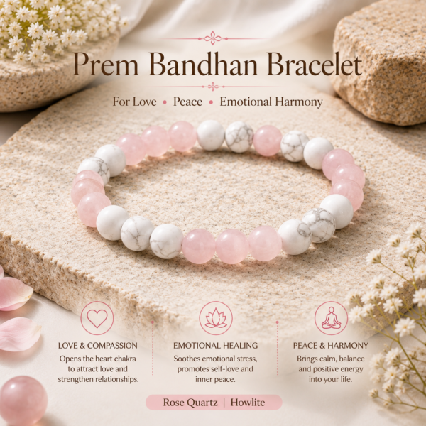 Prem Bandhan Bracelet | For Love, Peace, Emotional Healing & Self-Love
