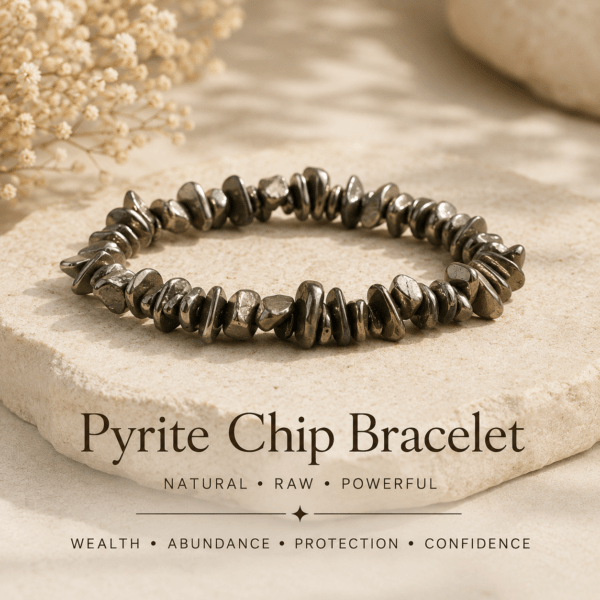 Pyrite Chip Bracelet | For Natural Wealth, Confidence & Abundance