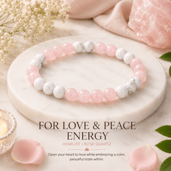 Love & Peace Energy Bracelet | For Love, Calmness & Emotional Healing