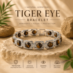 Tiger Eye Silver Plated Bracelet | For Strength, Focus & Protection