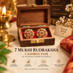 7 Mukhi Rudraksha Cash Box Pair – Nepali Rudraksha for Wealth, Abundance & Prosperity